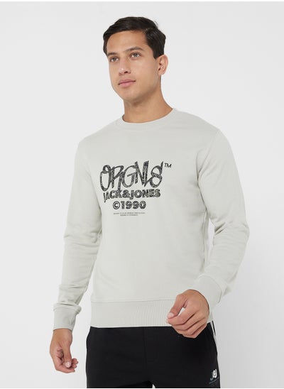 Buy Jorbushwick Logo Print  Crew Neck Sweatshirts in UAE