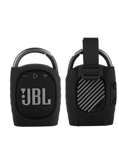 اشتري Silicone Protective Carrying Case Compatible with JBL Clip 4 - Portable Mini Bluetooth Speaker Carrying Stand Up Cover Pouch for JBL Clip 4 (Black) في السعودية