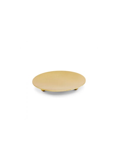 Buy Trexy Candle Holder 10.2x10.2x2cm Gold in UAE