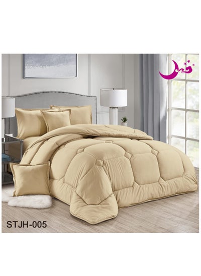 Buy Quilt set for a King-Size bed Consisting of 6 Distinct Pieces Size 240 x 220 cm. in Saudi Arabia