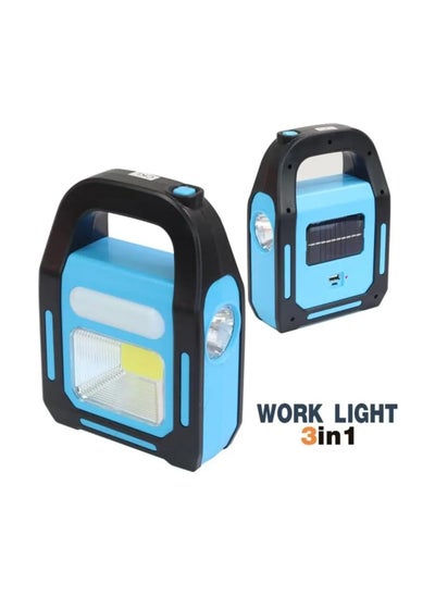 Buy 3 in 1 Super Bright Portable Camping Lantern with Rechargeable Solar Panel in Egypt