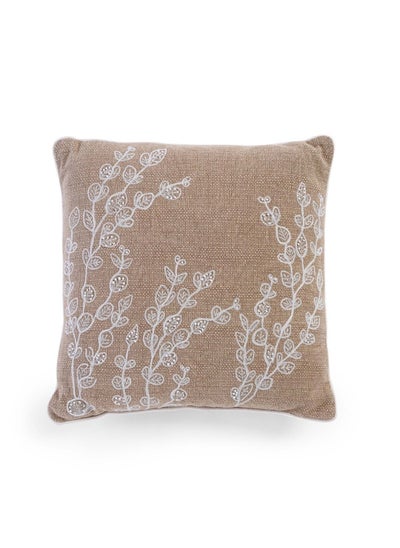 اشتري Arizbeth Fauna Filled Cushion 45X45cm - Beige في الامارات