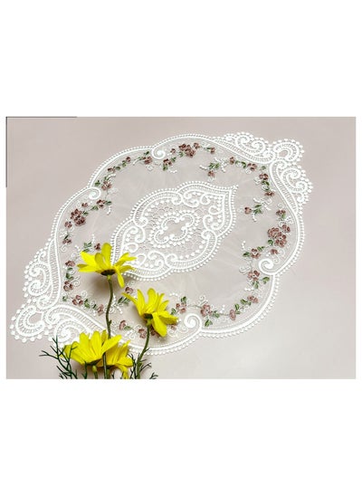 Buy Embroidered Lace Table Mat Placemat Home Accessories in Saudi Arabia