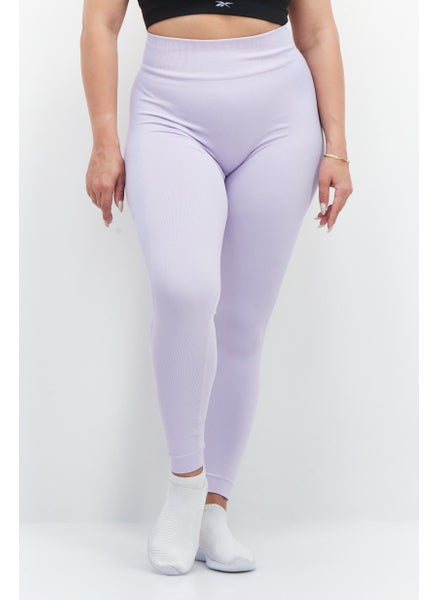 Buy Women Sportwear Fit Yoga Leggings, Light Purple in UAE