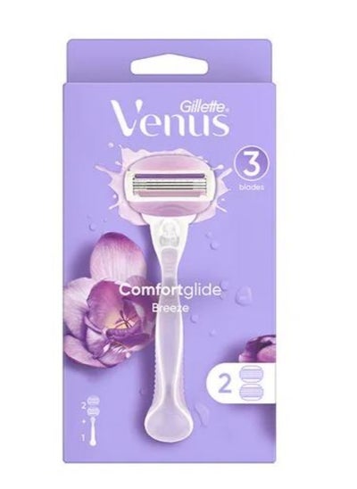 Buy Gillete Venus Comfort glide Breeze Handle + 2 Blades in Egypt