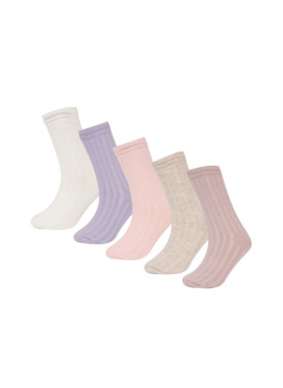 اشتري Girl High Cut Socks -5 Pieces في مصر