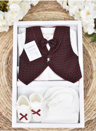 Buy 4-Piece Baby Suit Set with Gift Box in Saudi Arabia