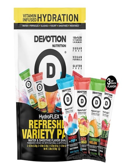 Devotion Nutrition HydroFLEX Water Flavoring Packets - Sugar-Free ...