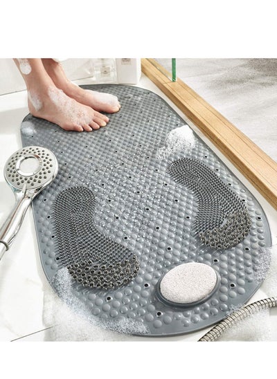 Buy Foot Scrubber Shower Mat 80X40CM in UAE