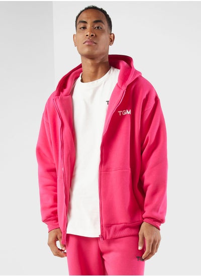 Buy Lounge Oversized Zip Hoodie in UAE