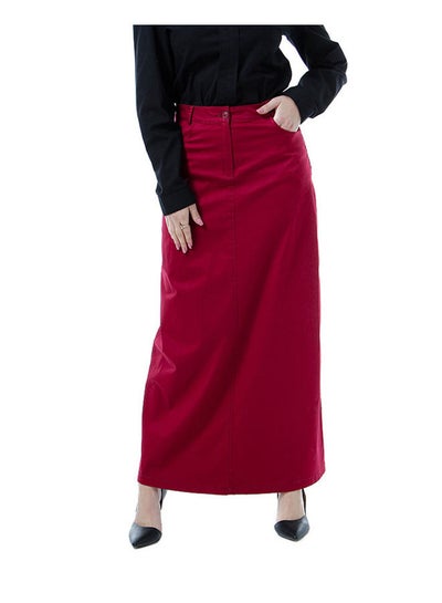 Buy ESLA Long Skirt Bordeaux in Egypt