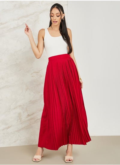 اشتري Pleated Flared Maxi Skirt في السعودية