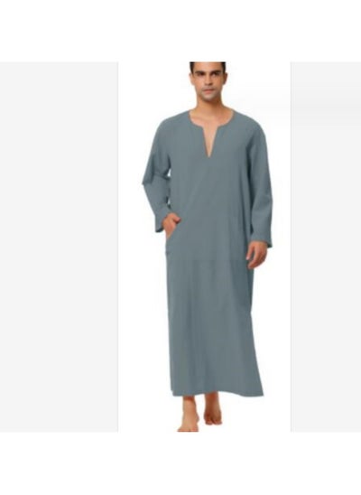 Buy Simple Long Men's Robe Men in Saudi Arabia