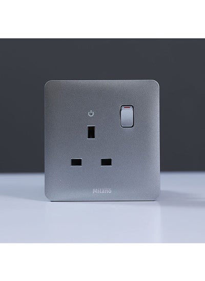 Buy Danube Home - Milano 13A Single Switched Socket With Led Indicator Sl Ps in UAE