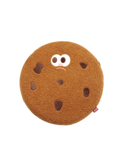 Buy M M Miaoyan's new seat cushion memory foam cartoon biscuit pattern seat cushion is not tired after sitting for a long time memory foam rebound cushion non-slip thickened chair cushion (brown) in Saudi Arabia