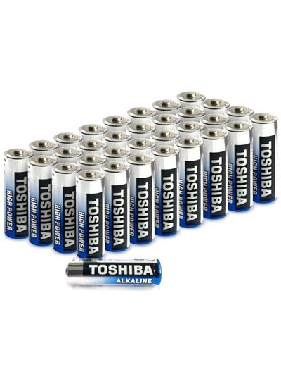 Buy AA Alkaline Batteries 40 Pack | High Power | Extra Long Operating Time | LR06 Superior Japanese Quality | Super Value Bulk Pack in UAE