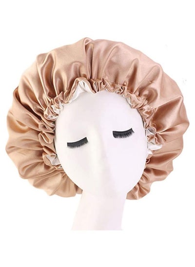 Buy Women's Adjustable Reversible Satin Bonnet - Soft Double Sided Sleep Cap, Protects Natural Hair, Assorted Colors in UAE