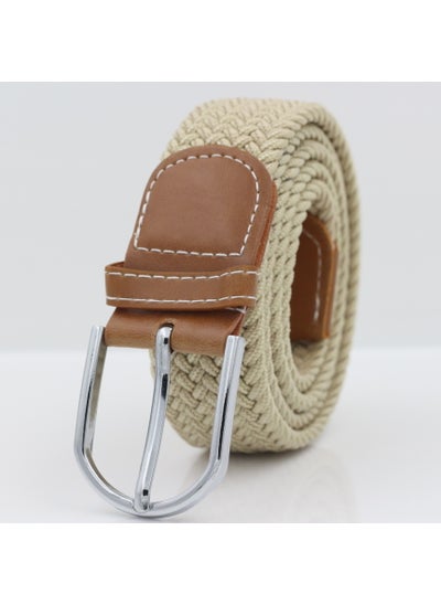 Buy Mens Knitted Elastic Canvas Belt Breathable Casual10 10 in Saudi Arabia