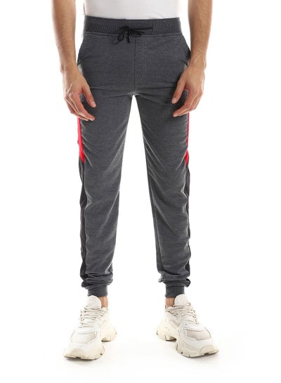 Buy Detailed Casual Sweatpants With Coloured Side in Egypt