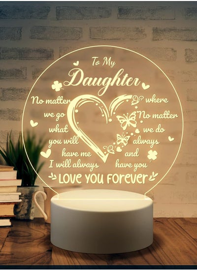 اشتري Daughter Birthday Gift Ideas Daughter Gifts from Daughters Night Light  Birthday Gifts for Daughters from Daughters Back to School Gifts for Daughter Wedding Gifts for Daughter في السعودية