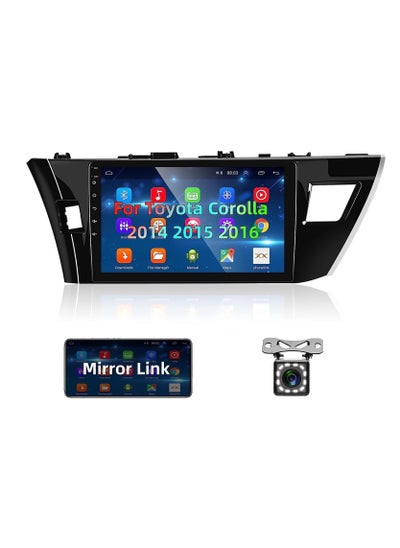 Buy Android Screen For Toyota Corolla 2014 2015 2016 2GB RAM 32GB Memory Support Apple Carplay Android Auto Full HD IPS Touch Screen Display and Backup Camera included in UAE