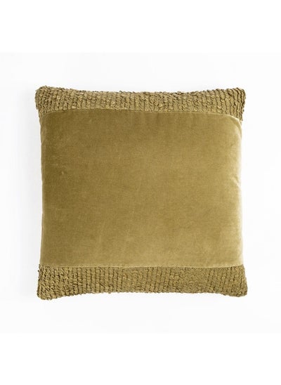 اشتري Zelda Filled Cushion, Olive Green - 45X45 Cm في الامارات