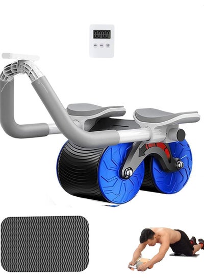 Buy 2023 New Automatic Rebound Ab Abdominal Exercise Roller with Elbow Support and Timer ABS Roller Wheel Core Exercise Equipment Plank Ab Roller Wheel for Core Trainer Home Workouts in UAE