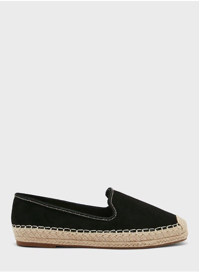 Buy Diamante Trim Flat Espadrille in UAE