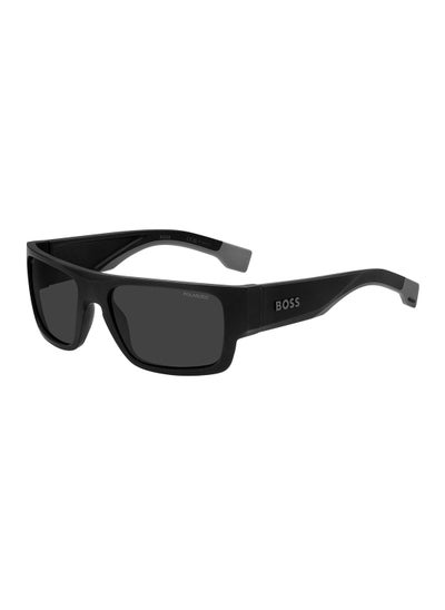 اشتري Men's UV Protection Sunglasses - Boss 1498/S Mtbk Grey 58 - Lens Size: 58 Mm في الامارات