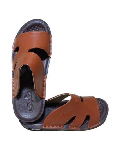 Buy Men's natural leather slippers in Egypt