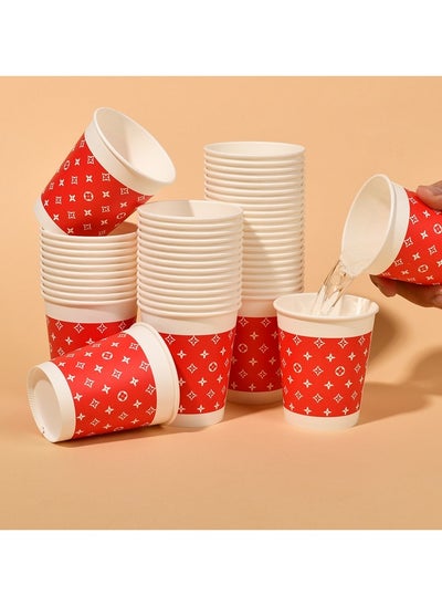 اشتري Thickened disposable paper cup 250ml, 50 pieces في السعودية