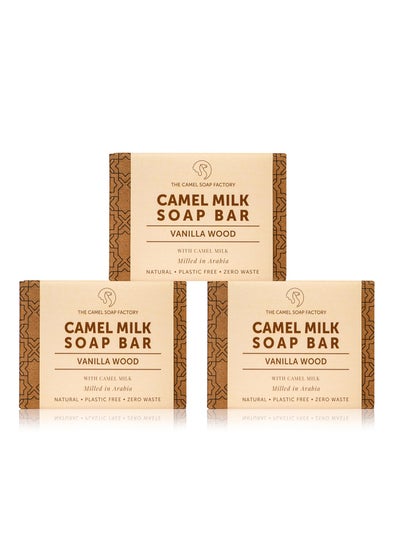 Buy Camel Soap Factory Natural Soap-Arabian Milled -3 x Vanilla Wood in UAE