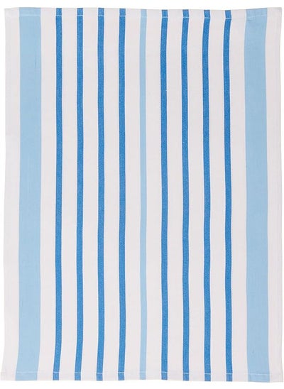 Buy Multi-Purpose Towel Set Of 3 Pcs 100% Cotton 50 x 70  cm-Blue in Egypt