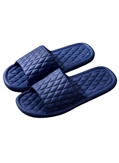 اشتري Bathroom Slippers Anti-slip, Shower Slippers Indoor Slippers Soft Light Weight Flat Sandals Slippers for Indoor Outdoor Size 44-45 Blue في الامارات