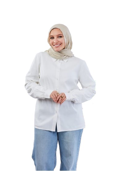 اشتري Basic Chemise Off White For Women في مصر