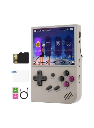 Buy RG35XX Plus Linux Handheld Game Console, 3.5'' IPS Screen, Pre-Loaded 6900 Games, 3300mAh Battery, Supports 5G WiFi Bluetooth HDMI and TV Output (64GB, Grey) in Saudi Arabia