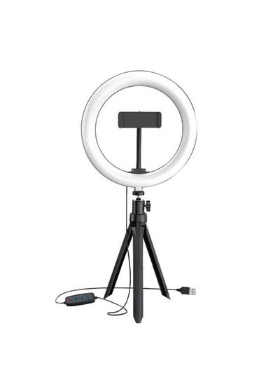 Buy Desktop Stand for Live Stream 360 Degree Rotated LED Ring Light With Mobile Phone Holder in Egypt
