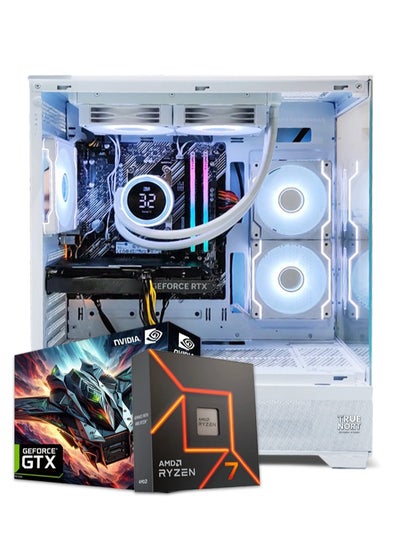 Buy Gaming PC, Intel Core i5-12400F, GTX 1650, 16GB RAM, 1TB SSD,Window 11 Pro, White Case in UAE