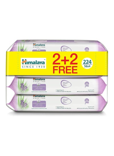 Buy Soothing and Protecting Baby Wipes and Paraben Free for Sensitive Skin 224 Wipes in Saudi Arabia