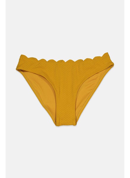 اشتري Women Textured Bikini Bottom, Dark Yellow في السعودية