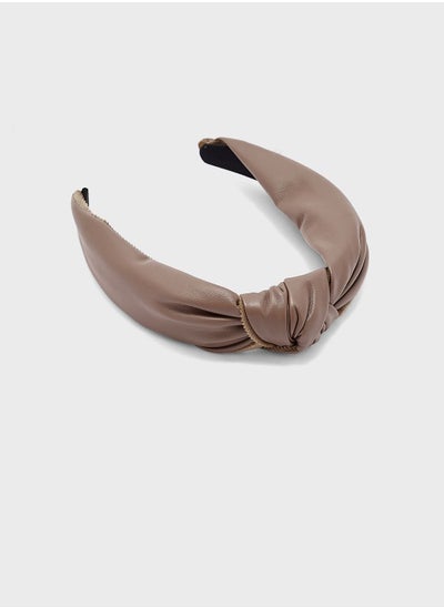 Buy Faux Leather Knot Headband in UAE