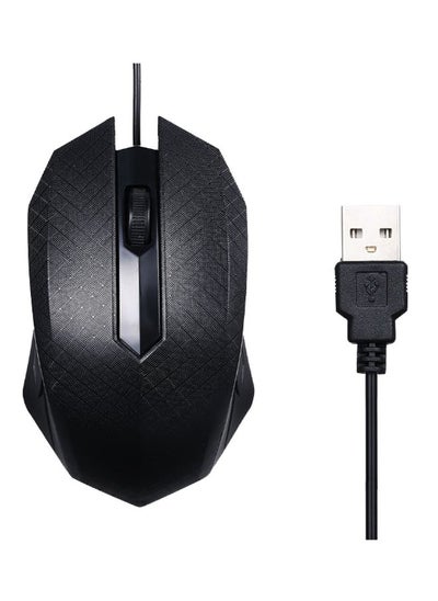 Buy 3-Button USB Optical Mouse Black in UAE