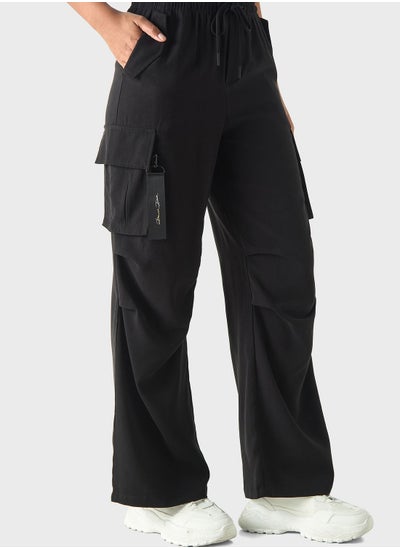 Buy Wide Leg Pocket Detail Pants in UAE