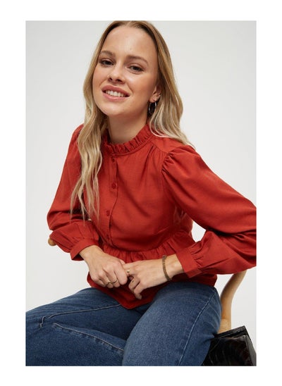 Buy Petite High Neck Button Blouse in UAE