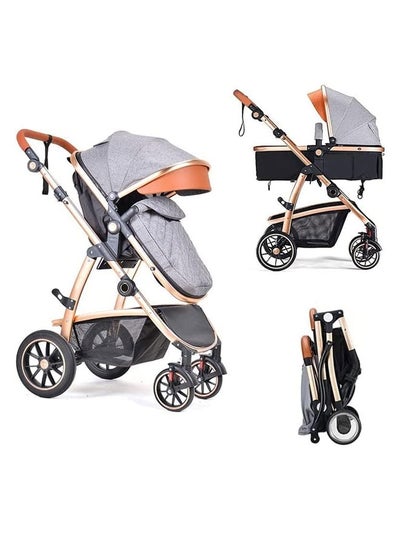 اشتري Baby Stroller Lightweight Travel Stroller Compact Umbrella Stroller Newborn Stroller with Canopy and T Bumper في السعودية