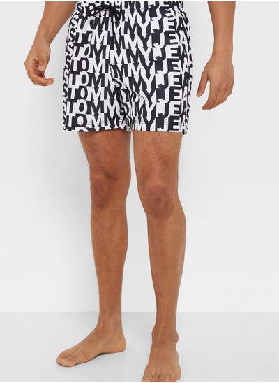 Buy Logo Print Swim Shorts in UAE