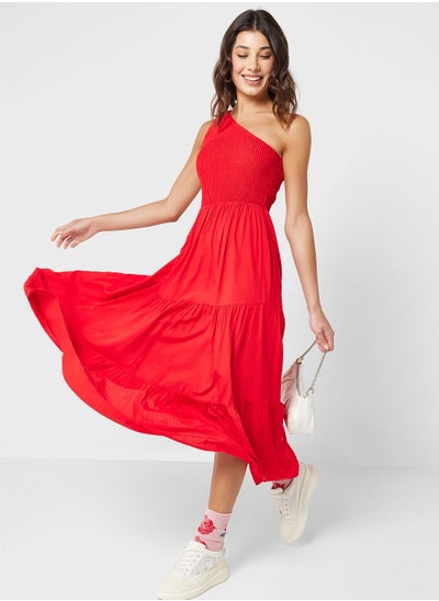 Buy One Shoulder Tiered Dress in UAE