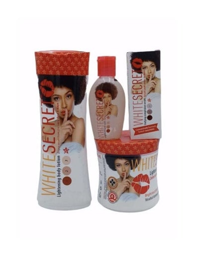 Buy White Secret Body Whitening Set 4 Pieces in Saudi Arabia