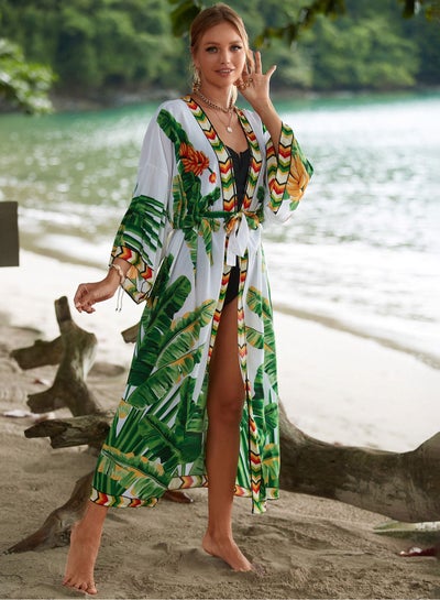 Buy Beach Printed Robe Sunscreen Cover in UAE