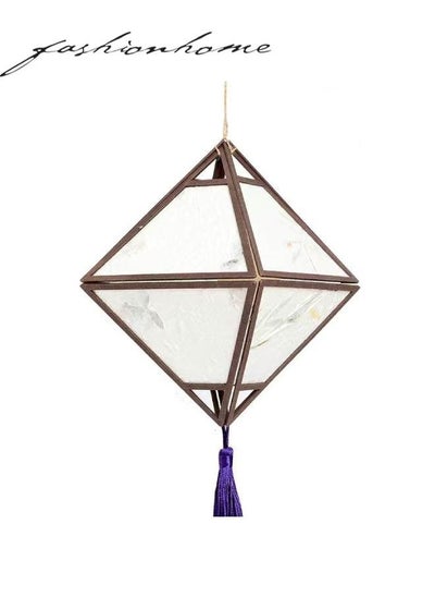 Buy Rhombus Portable Lantern with Tassel Light Lamp for Diwali Spring Festival Home Decoration in UAE